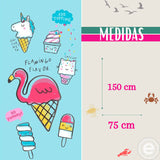 Toalla para mujer de microfibra de secado rápido, tamaño 75x150 cm, ideal para playa y viajes, de la marca Enigma Store.