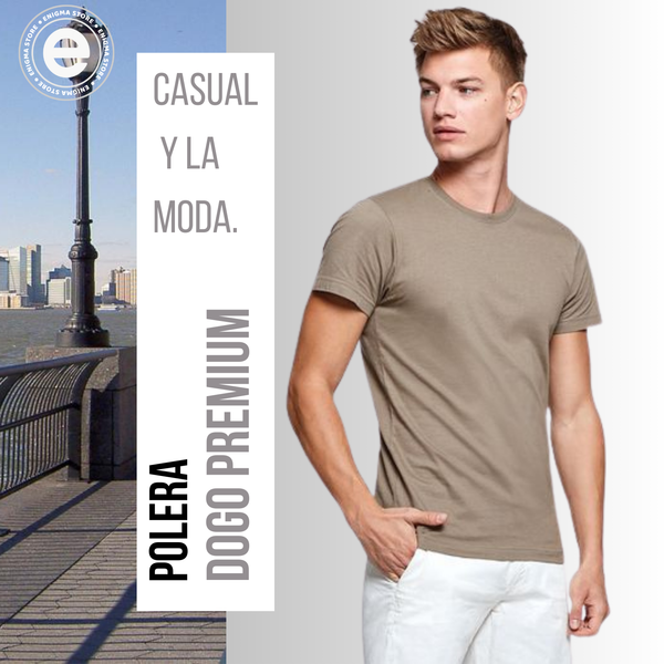 Polera Ebano Dogo Premium Algodón Ideal Para Estampar