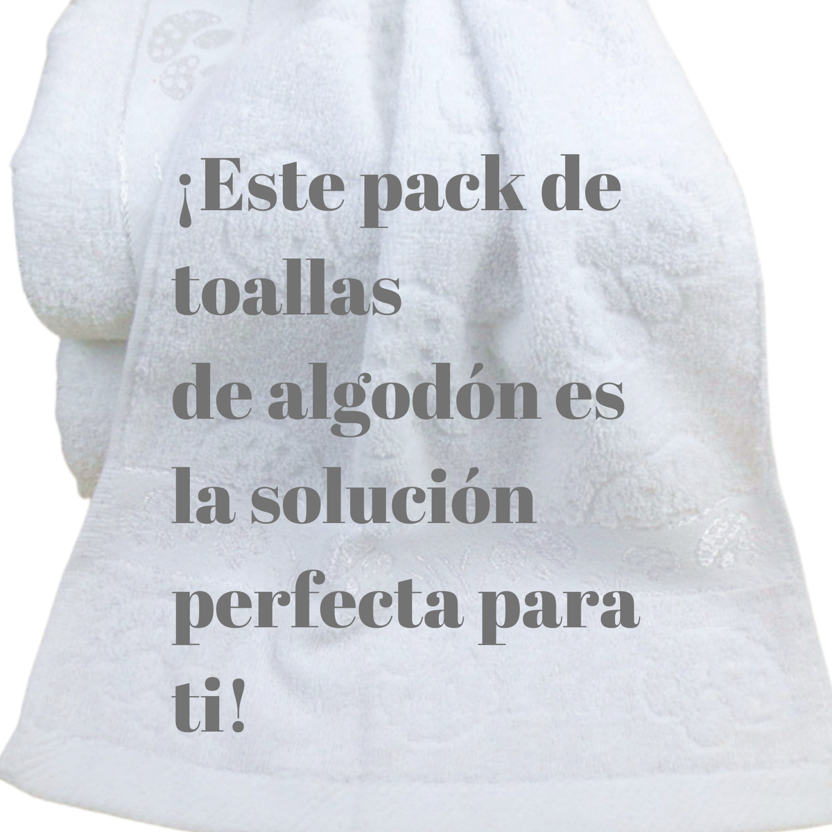 Pack 6 Toalla Mano De Algodon Baño Cara Cocina Gym 35x75cm