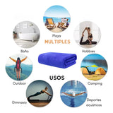 Toalla de baño de microfibra rápida para natación, viaje y gimnasio, en color blanco, de la marca Enigma Store.