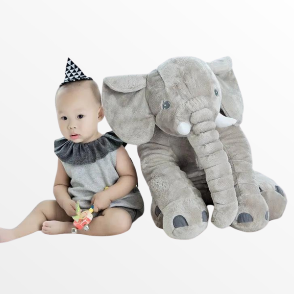 Peluche Almohada De Apego Para Bebe Elefante Gigante Suave