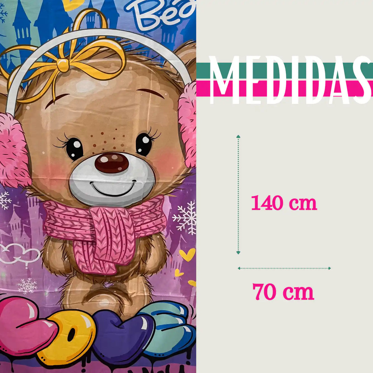 Pack de 4 toallas de playa de microfibra secado rápido de 70x140 cm para mujer, con colores vibrantes y diseño compacto.