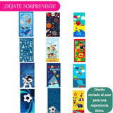 Toalla para niño de microfibra de secado rápido en tamaño 75x150 cm, ideal para playa y viajes, en colores vibrantes.