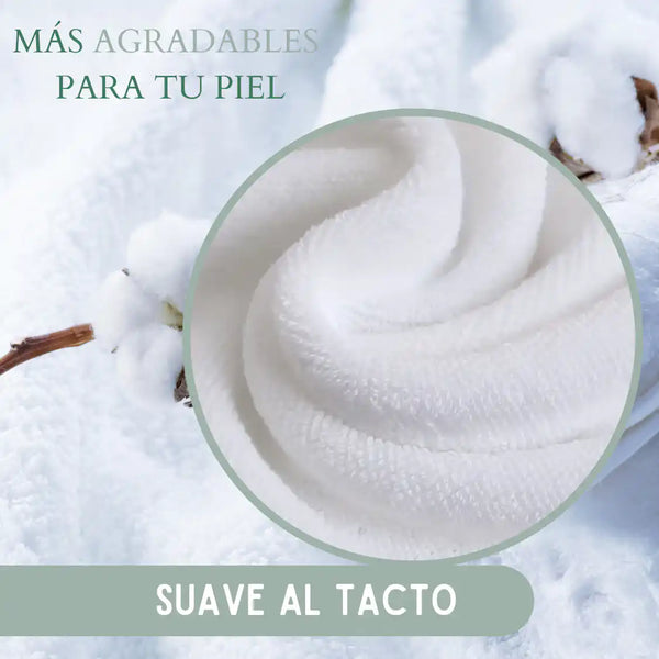 Set de 3 toallas de baño blancas de algodón, tamaño 70x140 cm, con peso de 500 g, de la marca Enigma Store.