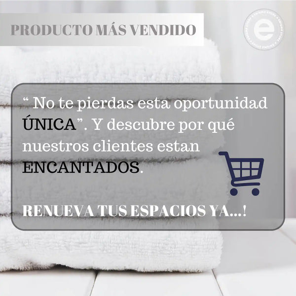 Pack de 3 toallas blancas de ducha de algodón de 370 g, con textura suave y absorbente, ideal para el baño.