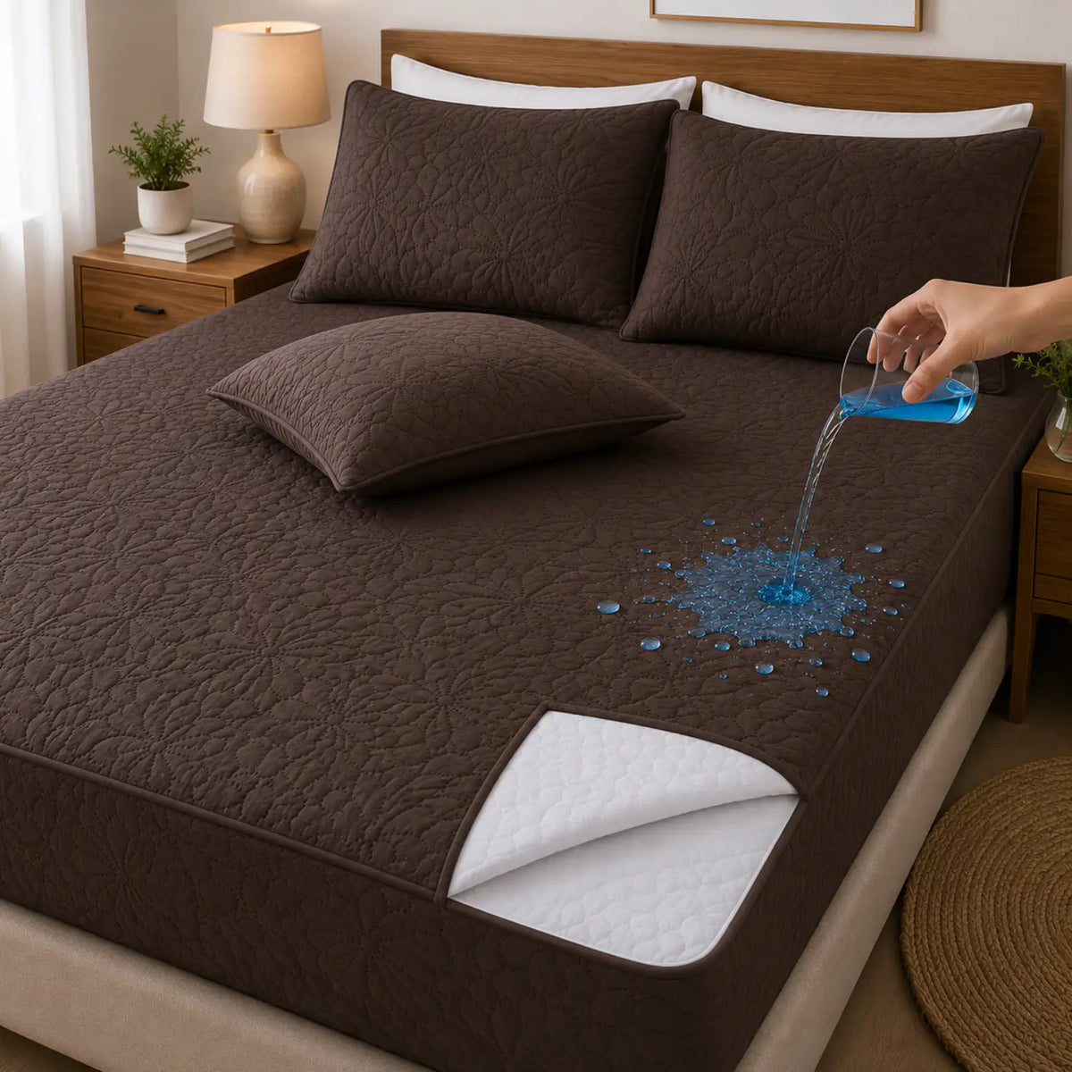 Cubre Colchón Impermeable Ultra Suave + Fundas