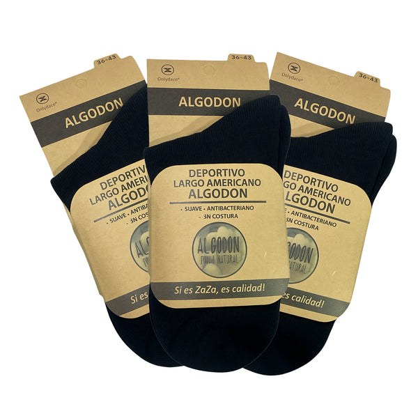 Pack 3 Calcetines Largo Bambú Deportivos
