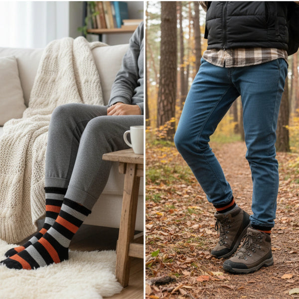Calcetines Térmicos Hombre Invierno Interior Afelpado