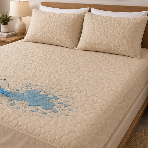 Cubre Colchón Impermeable Ultra Suave + Fundas