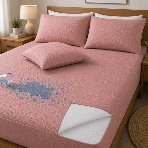 Cubre Colchón Impermeable Ultra Suave + Fundas