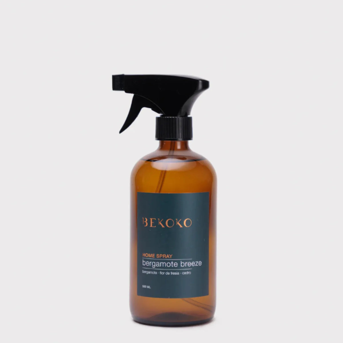 Aromatizante para el hogar BEKOKO Bergamote Breeze en spray, con fragancia fresca y cítrica para ambientes acogedores.