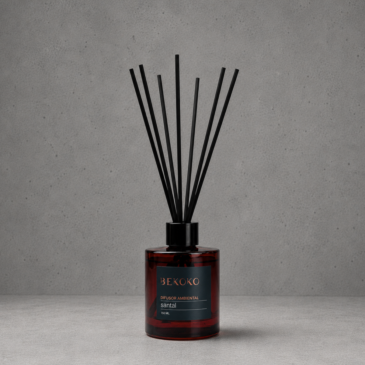 Difusor Ambiental con Varillas Santal Ámbar 150ml
