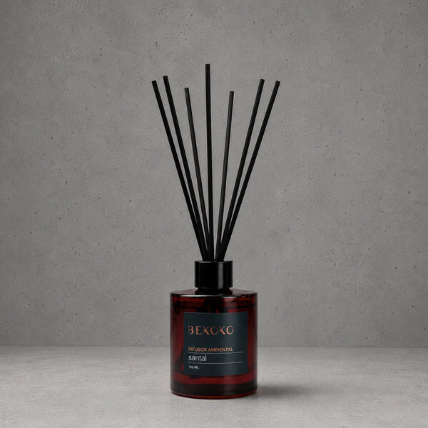 Difusor Ambiental con Varillas Santal Ámbar 150ml