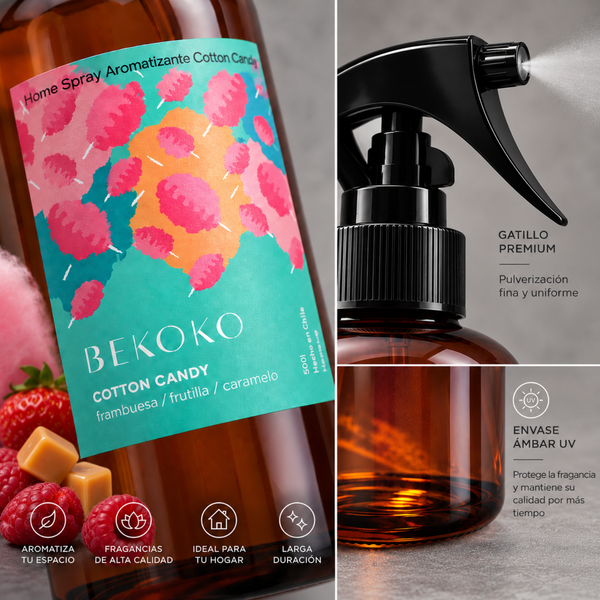 Home Spray Aromatizante Cotton Candy 500ml