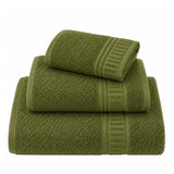 Juego de 3 toallas de baño premium de algodón 700 GSM en color gris, suaves y absorbentes, de la marca Enigma Store.