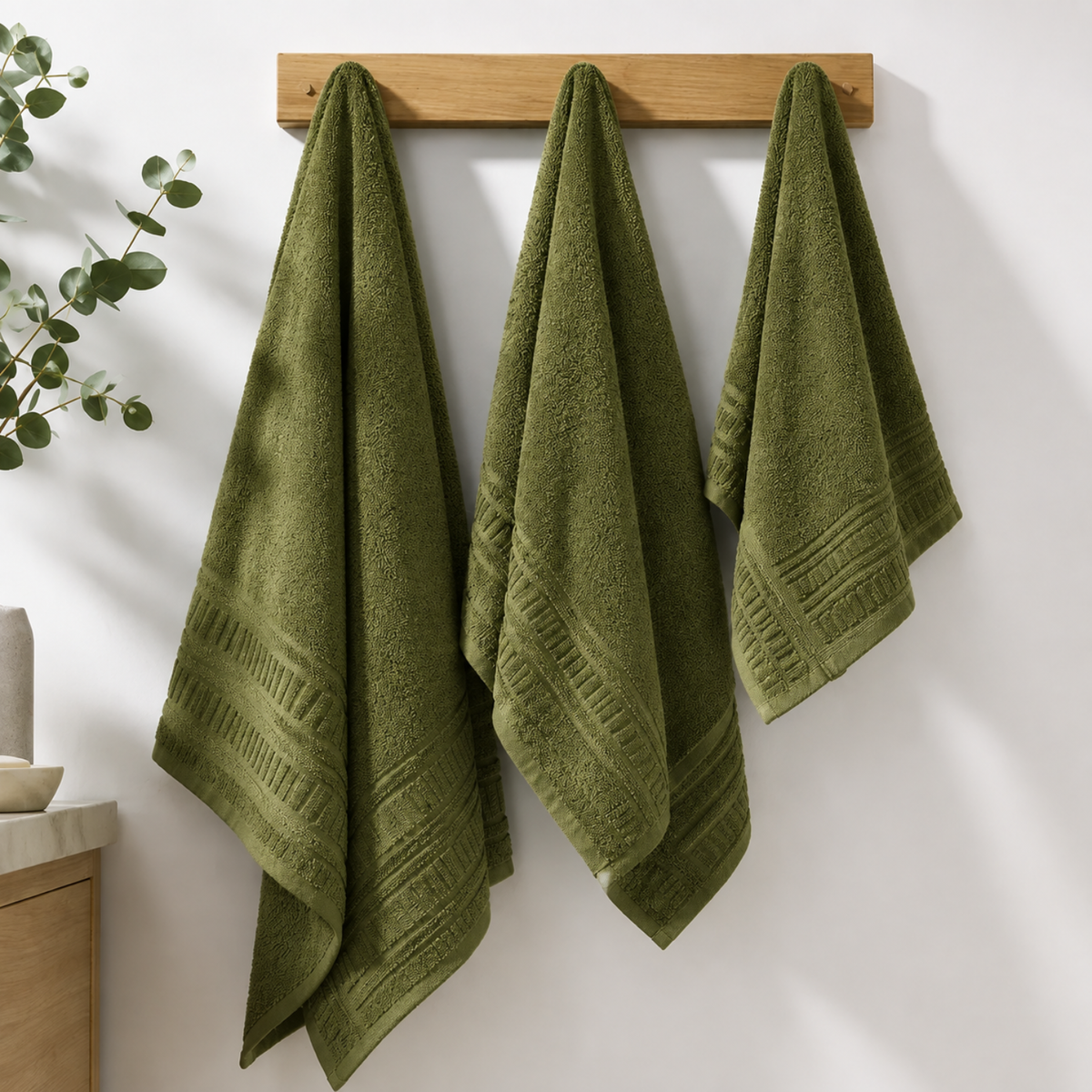 Set de Toallas de Baño Premium 100% Algodón 700 GSM | 3 Piezas
