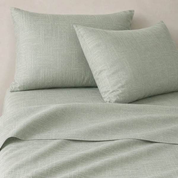Juego de sábanas king Lisas en algodón de 200 hilos en color beige, ropa de cama de alta calidad.