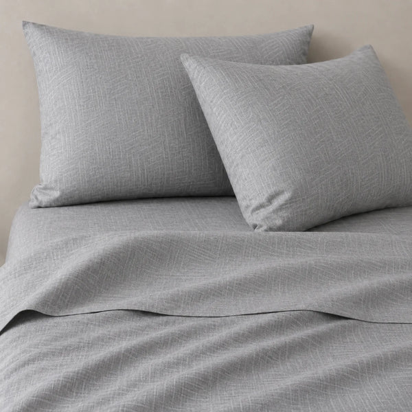 Juego de sábanas King de algodón 200 hilos en color beige, ropa de cama cómoda y elegante.