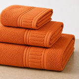 Conjunto de toallas de baño premium de 100% algodón, 3 piezas, con textura suave y absorbente de 700 GSM.