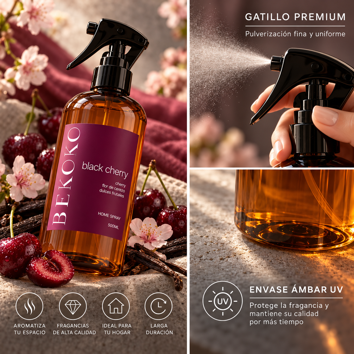 Home Spray Aromatizante Black Cherry 500ml