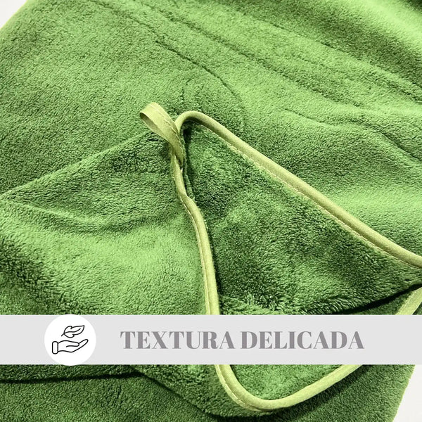 Set 2 Toallas Baño Grande Microfibra Verde - Vista 2 | Enigma Store Chile
