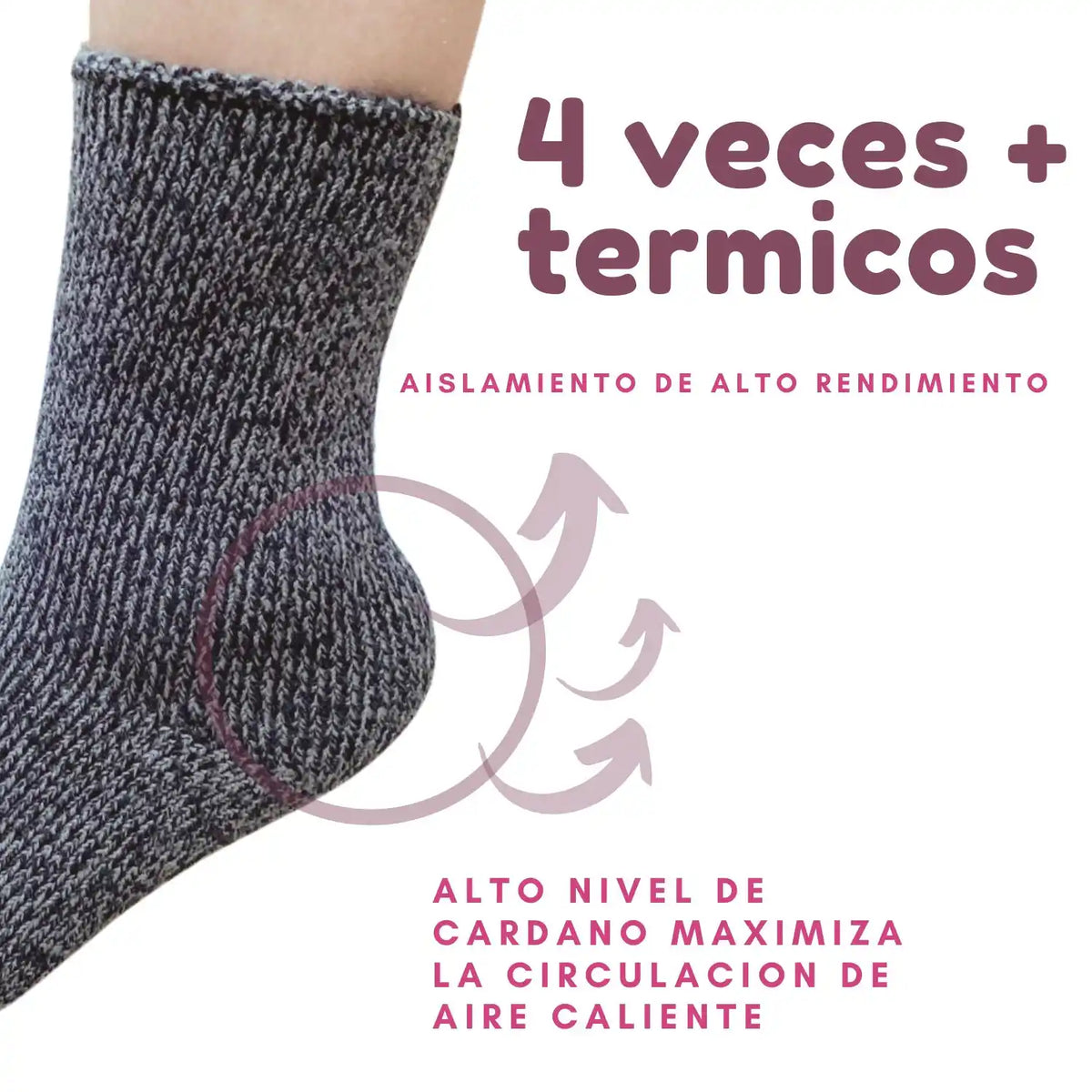 Calcetines Térmicos Mujer Ultra Abrigo Interior Afelpado - Vista 3 | Enigma Store Chile