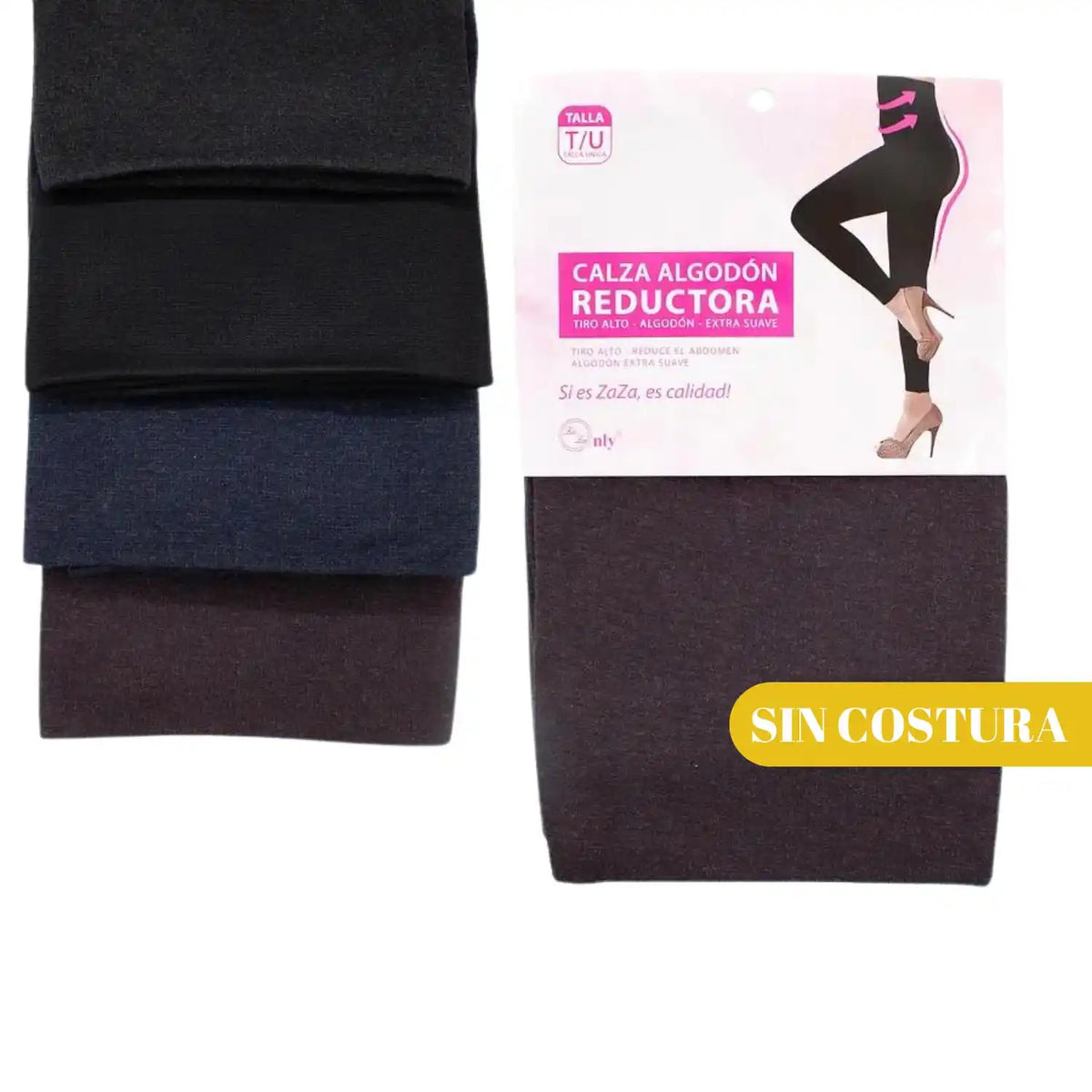 Calza Algodón Reductora Mujer Tiro Alto - Vista 2 | Enigma Store Chile