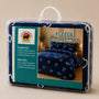 Juego de sábanas turcas polar plush suaves en color azul con corazones y 2 fundas, de la marca Enigma Store.