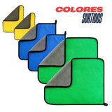 Set de 12 paños para auto microfibra 400 grs medida 30x40 cm | abf087-b0