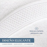 Pack 4 Toalla Blanca Mano Algodon Peluqueria Hotel Spa 35x75 | abf087-b0