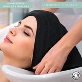 Pack 3 Toalla de Algodón negra para peluqueria Piso Hotel 50x100 CM | abf087-b0