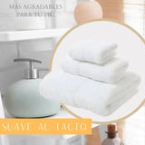 Pack 3 Toalla Cuerpo Mano Cara 100% Algodon suave | abf087-b0