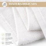 Pack 4 Toalla Blanca Mano Algodon Peluqueria Hotel Spa 35x75 | abf087-b0