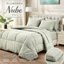 Edredón de 1.5 plazas en relieve nube de la marca Enigma Store con set de sábanas de regalo, suave y cómodo para dormir.